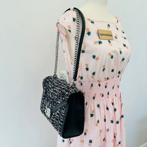 Michael Kors Whitney Medium Quilted Shoulder Bag Black - Picture 9 of 9